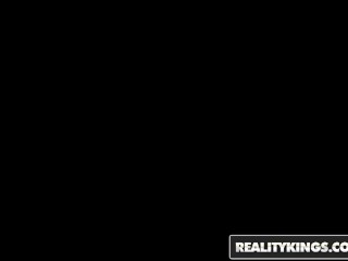 RealityKings - Two ebony teens share some cock