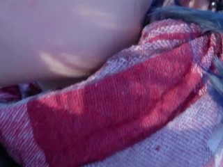 Risky Public Blowjob from a Teen Schoolgirl in a City Park
