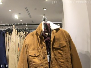 Risky quick sex in the fitting room - ISEEME BAE