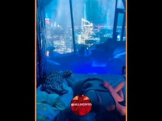 Romantic section during storm with big ass Latina 18+ fucked by tattooed skinny guy Spectacular porn