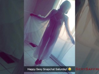 See Through Nighty Tease &amp; Blowob! Sexy Snapchat Saturday - March 12th 2016
