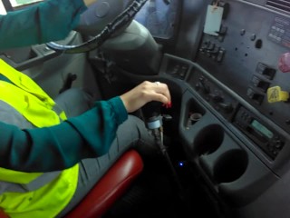Sex in brake time,in my big truck.. Check it out