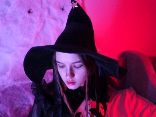 Sex or treat? Cute witchy gives you pleasure. Halloween - Sunako_Kirishiki