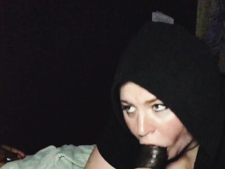 sexy bbw emo chick show him how much she likes sucking him