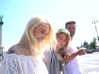 Shares A Cock With Her In Anal Threesome