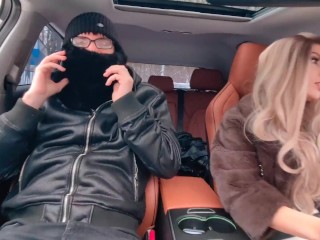 She persuaded the guy to get into her car , locked the doors , and fucked him