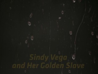 She uses piss to rinse off the gooey cum