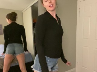 Shein Lingerie Try-On with Closeups &amp; Crotchless Panty Teasing!