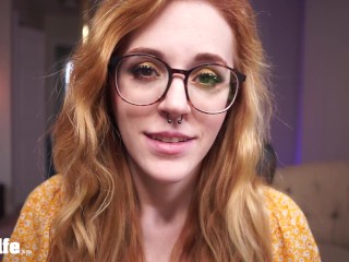 Shh! Your girlfriend's home.... but this hottie wants to make you cum
