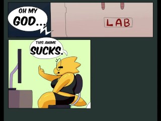 Short Distance Relationship~Undertale Comic Dub(Alphys X Undyne)