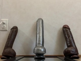 Sissy CD in Chastity, Deep Fuck,Huge Dildos, Epic Handsfree Sissygasms, Cleanup.