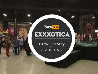 Skin Diamond &amp; Sadie Santana at eXXXotica 2015 with Pornhub Aria PornhubTV