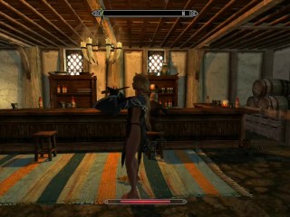 skyrim staring at sexy girls