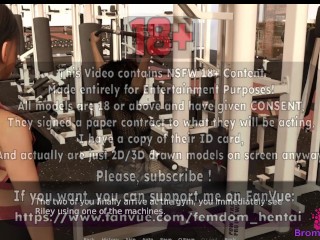 Slave U E37 - I Lick Mei’s Pussy and she Facesits me at the gym