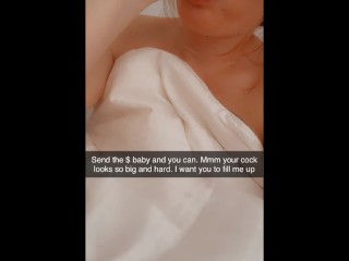 snapchat sexting horny college slut while she masturbates in the bath