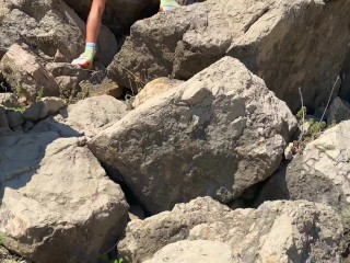 Соблазнился на Упругую Жопу Во Время Хайкинга🧗‍♀️🤫 POV - Bunny Rabbits 🐰