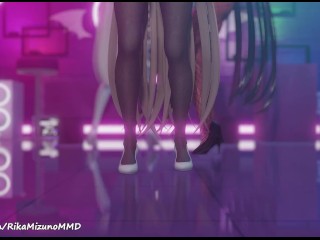 Step - Asuna, Hanako, Karine l Blue Archive MMD R-18