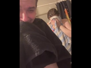Stepbro suprises his stepsis guess with what ??