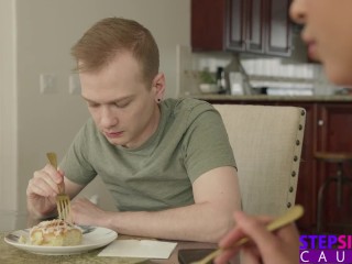 Stepsis Says "If you can prove to me you can shoot your load 3 ft I'll let you fuck me!" S18:E7