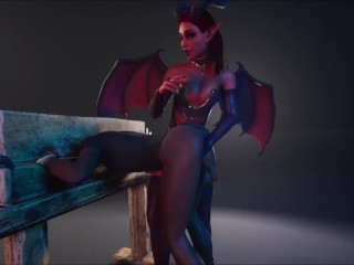 Succubus sucks him dry
