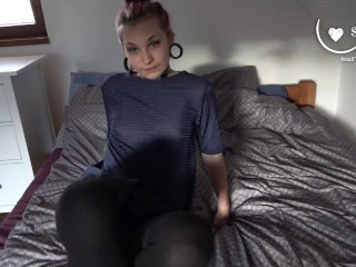Sucking on lollipop and thinking of dick