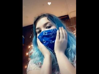 taking off my mask to show a surprise pt.1