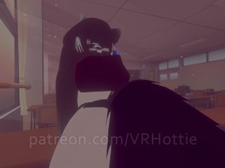 Teen Cat Girl Student Gets Nude &amp; Face Rides You With Hidden Vibrator in Class POV Lap Dance