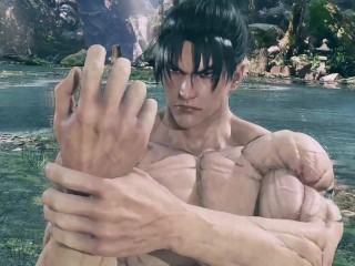 Tekken Anal Threesome Reina X King &amp; Jin Kazama