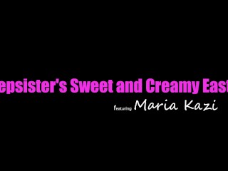 Temptress Maria Kazi Lures Stepbro to Get His Cream Filling for Her Easter Egg - S10:E10