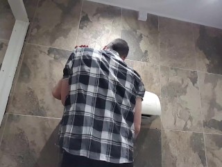 TGirl Pauline Sucking Mikes Cock in the Club Toilets