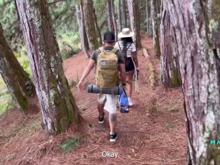 The best camping with fucking in the forest by Mariana Martix