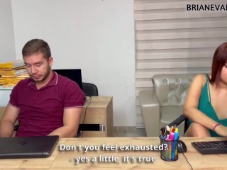 The boss fucks and dominates his horny secretary in different positions
