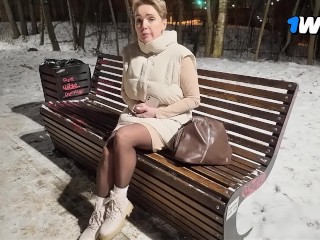 The milf broke down for a long time, but agreed for the money
