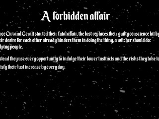 The Witcher - A forbidden affair (Ciri &amp; Geralt)