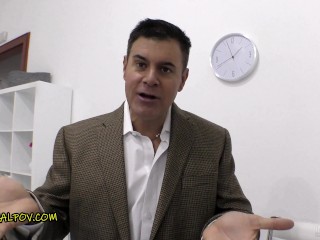 THIN HUNGARIAN GIRL CASTING with her REAL AGENT!