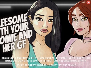 Threesome With Your Bicurious Roomie &amp; Her Girlfriend [Cucking Your Roomie] | Audio Roleplay