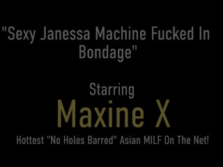 Tied Up Janessa Jordan Takes Maxine X's Cambodian Tongue!