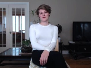 Trans JOI - Get humiliated and fucked by your tinder date