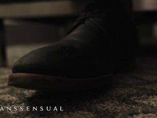 Transsensual - Purple Haired tranny rides big dick