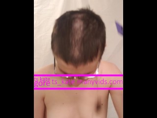 ts haircut humiliation with hair eating promo clip