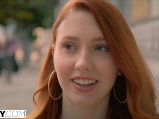 TUSHY Thicc college student won't stop until she is gaped by her teacher