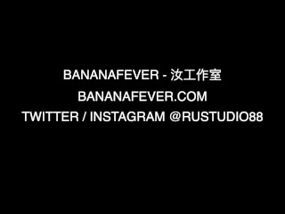 Two Asian Males Double Team Train Blonde Babe's Tiny Pink Pussy - BananaFever AMWF