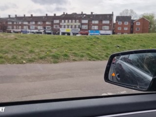 UBER Driver Pulled My Panties Down While Driving and Made Me Cum Finger Fucking My Pussy
