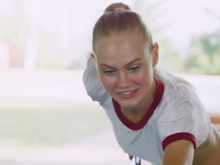 ULTRAFILMS Beautiful girls Nancy A and Hayli Sanders making out with each other in this hot video