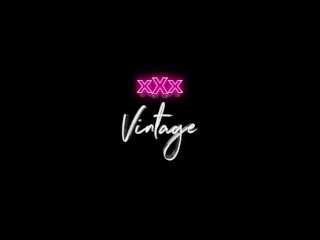 Vintage trio in the kitchen with busty Sarah Young
