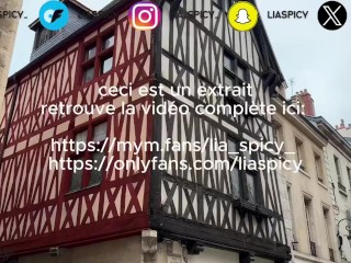 Visite de Dijon, bite dans mon gros cul et éjac interne