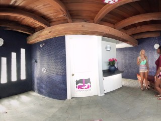VR Bangers - [360°VR] Two Lesbians LICKING Each Other before SKINNY DIPPING