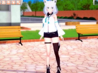【エロゲーコイカツ！】VTuber 白上フブキ3DCG巨乳アニメ動画(バーチャルYoutuber)[Hentai Game Koikatsu! Shirakami Fubuki(Anime 3DCG
