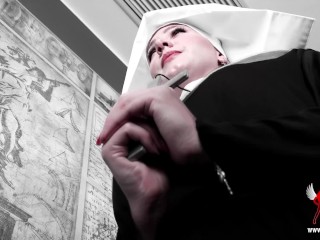What did the found treasures push the nun to?