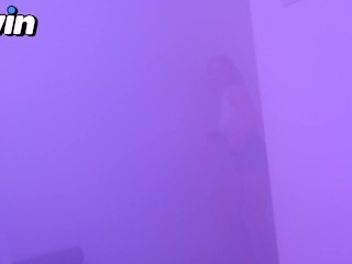 While my husband is knocking on the door, I'm fucking his friend!